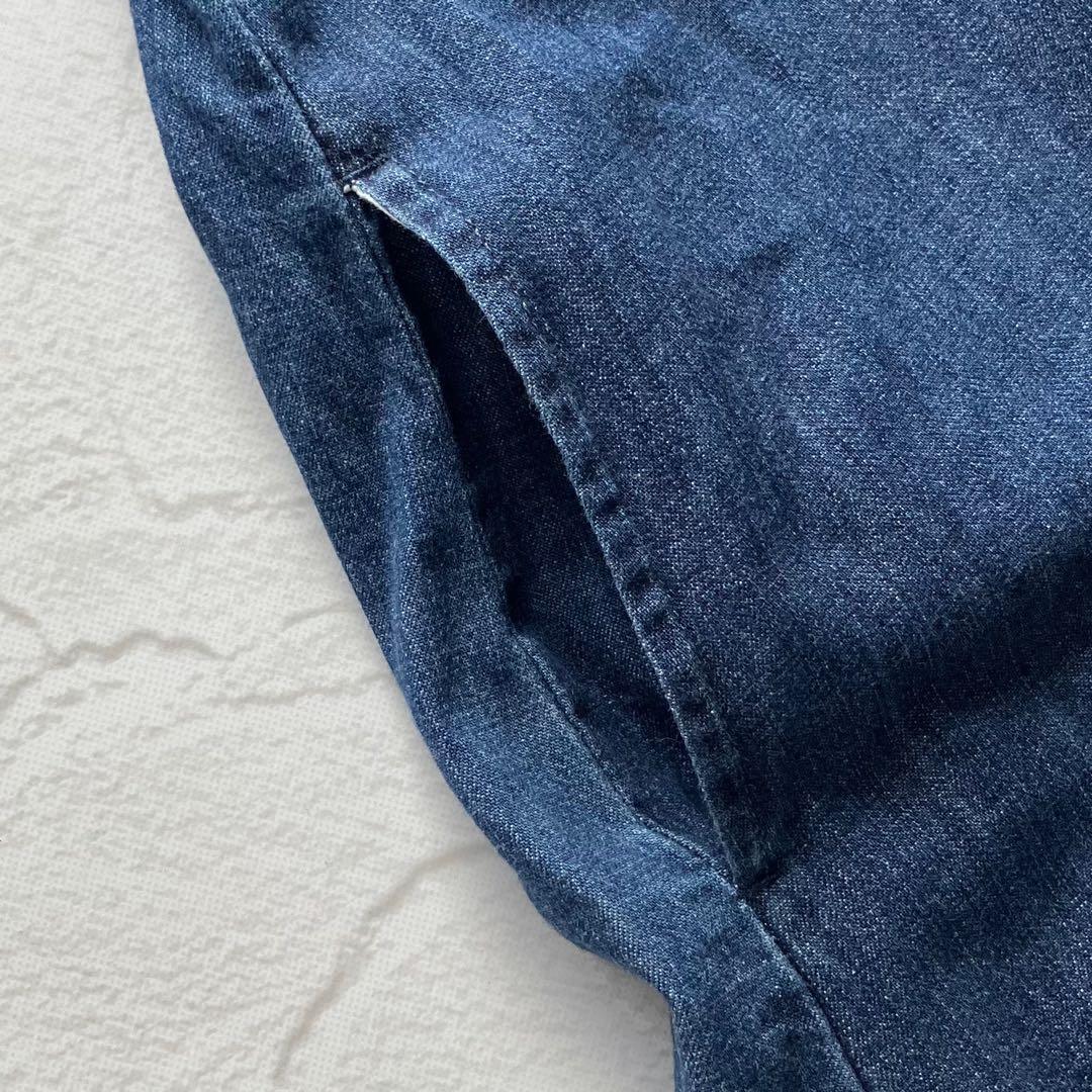 ✨美品✨Lee チャオパニック デニム ロング シャツワンピース オープンカラー