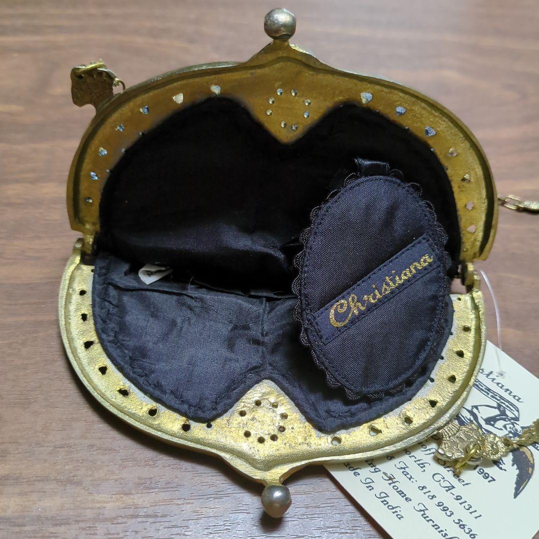 【新品・未使用タグ付】 Christiana ショルダーバッグ ビーズバッグ