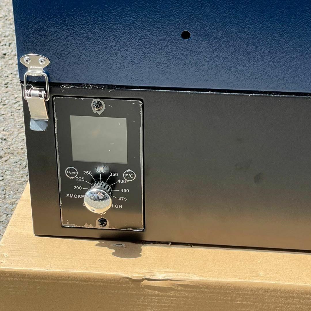 ポータブル ペレットグリル スモーカーグリル 青 BBQ AS300 小型 調理