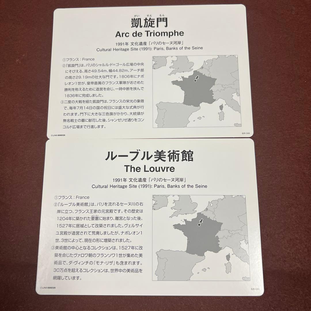 七田式　名画カード＆名所カード