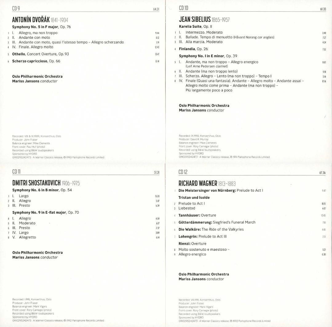 マリス・ヤンソンス オスロ・イヤーズ 21CD＋５DVD
