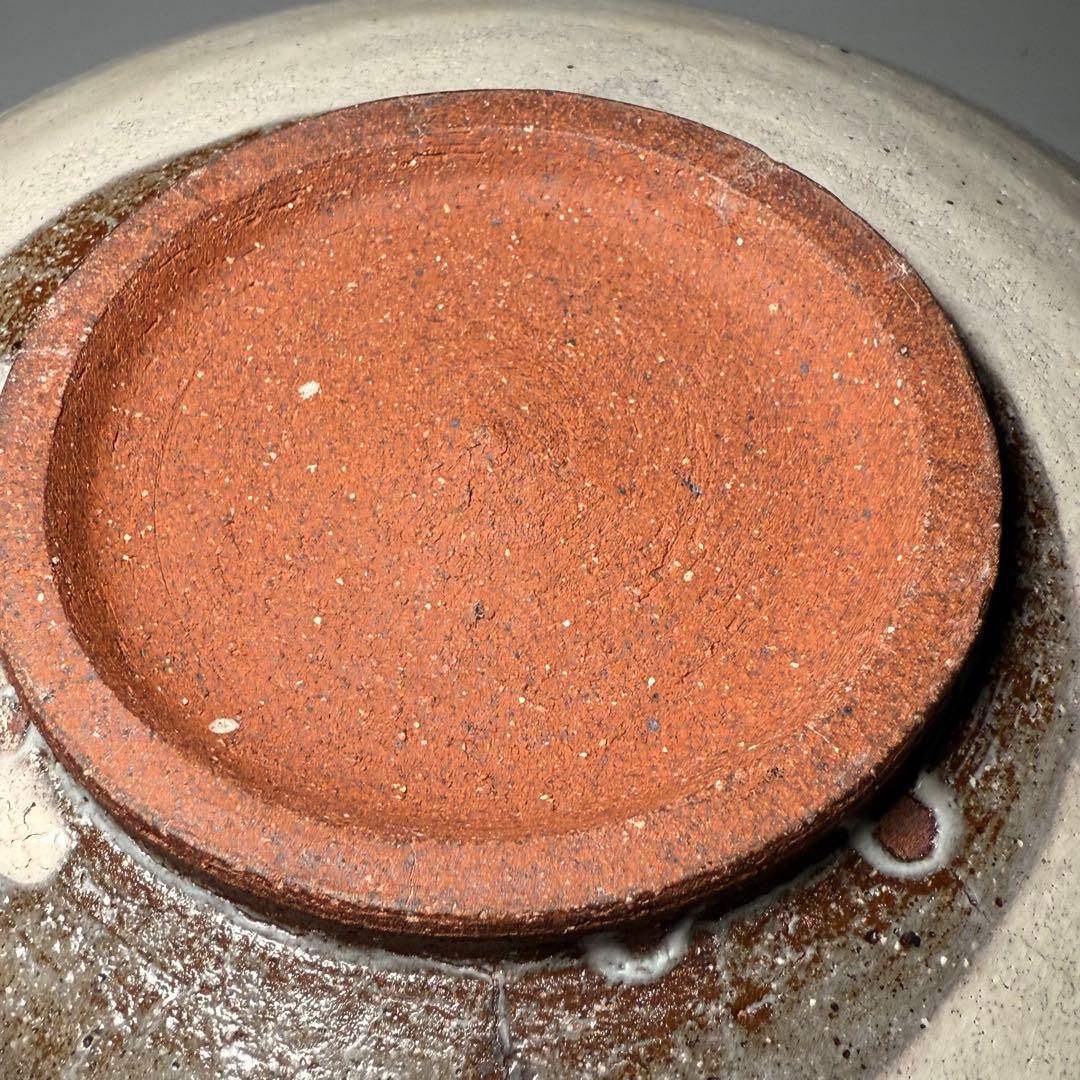 唐津焼　四代目　中野陶痴　唐津鉢　絵唐津　松文様　大作　直径36.5cm