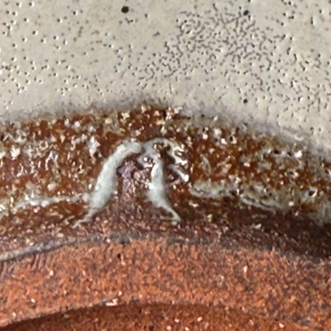 唐津焼　四代目　中野陶痴　唐津鉢　絵唐津　松文様　大作　直径36.5cm