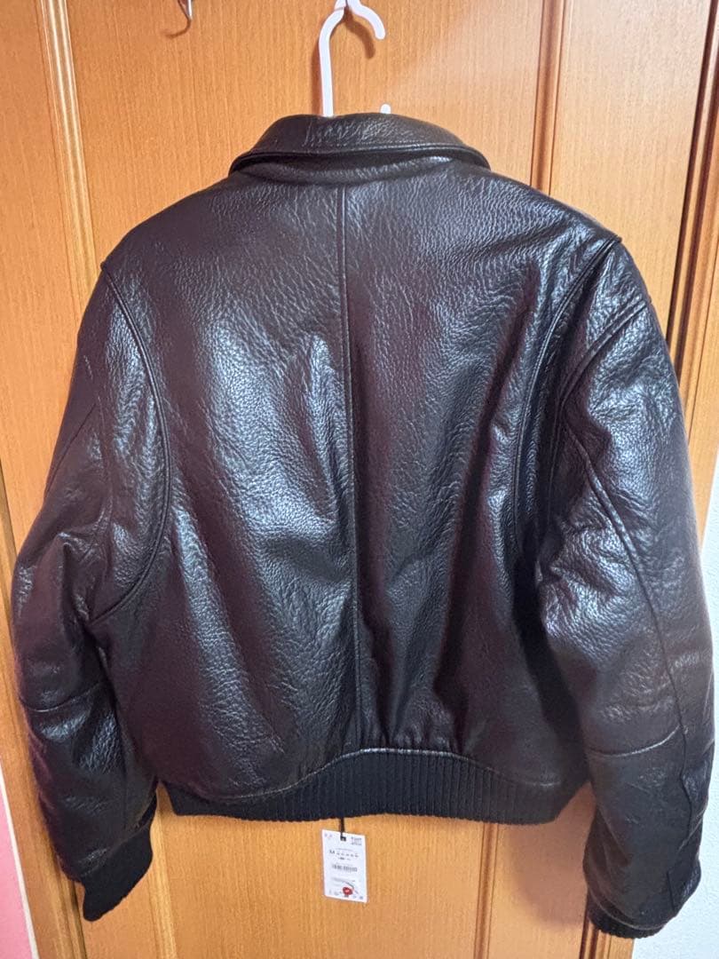 黒レザー ジャケット　ZARA