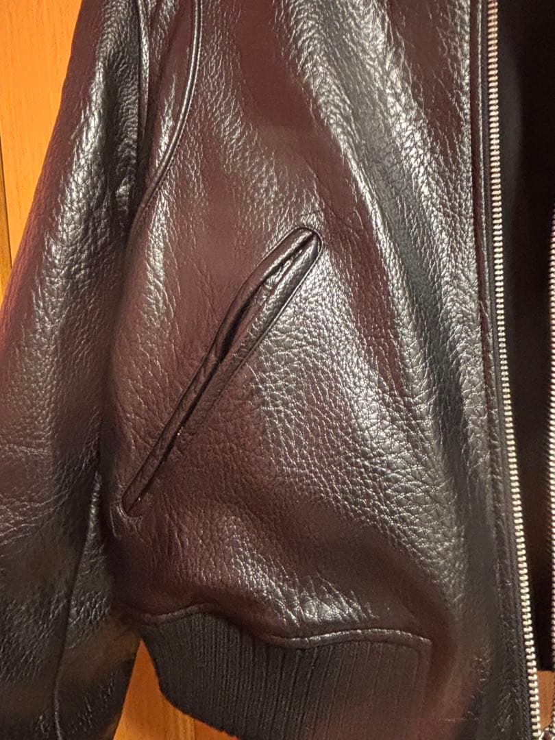 黒レザー ジャケット　ZARA