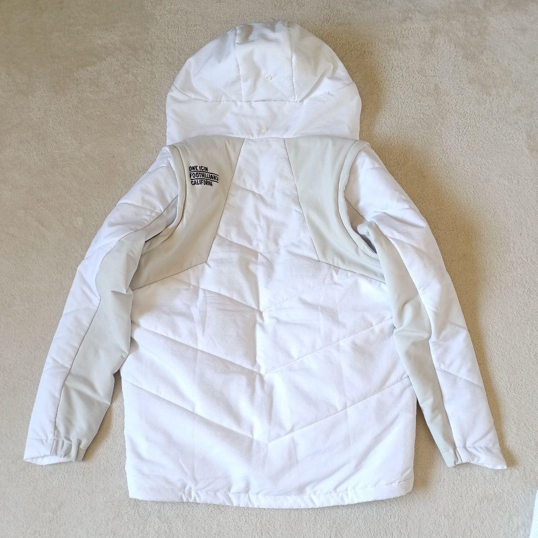 オークリー 2WAYジャケット ベスト アウター 白 L 撥水 防風 ゴルフ 春