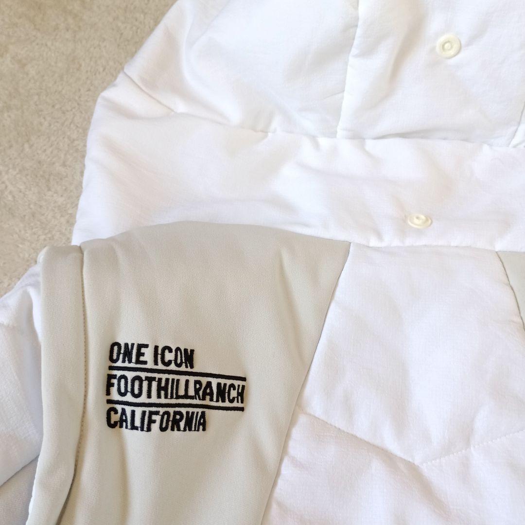 オークリー 2WAYジャケット ベスト アウター 白 L 撥水 防風 ゴルフ 春