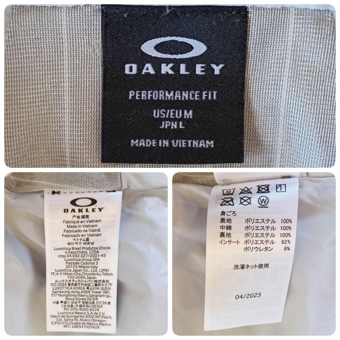 オークリー 2WAYジャケット ベスト アウター 白 L 撥水 防風 ゴルフ 春