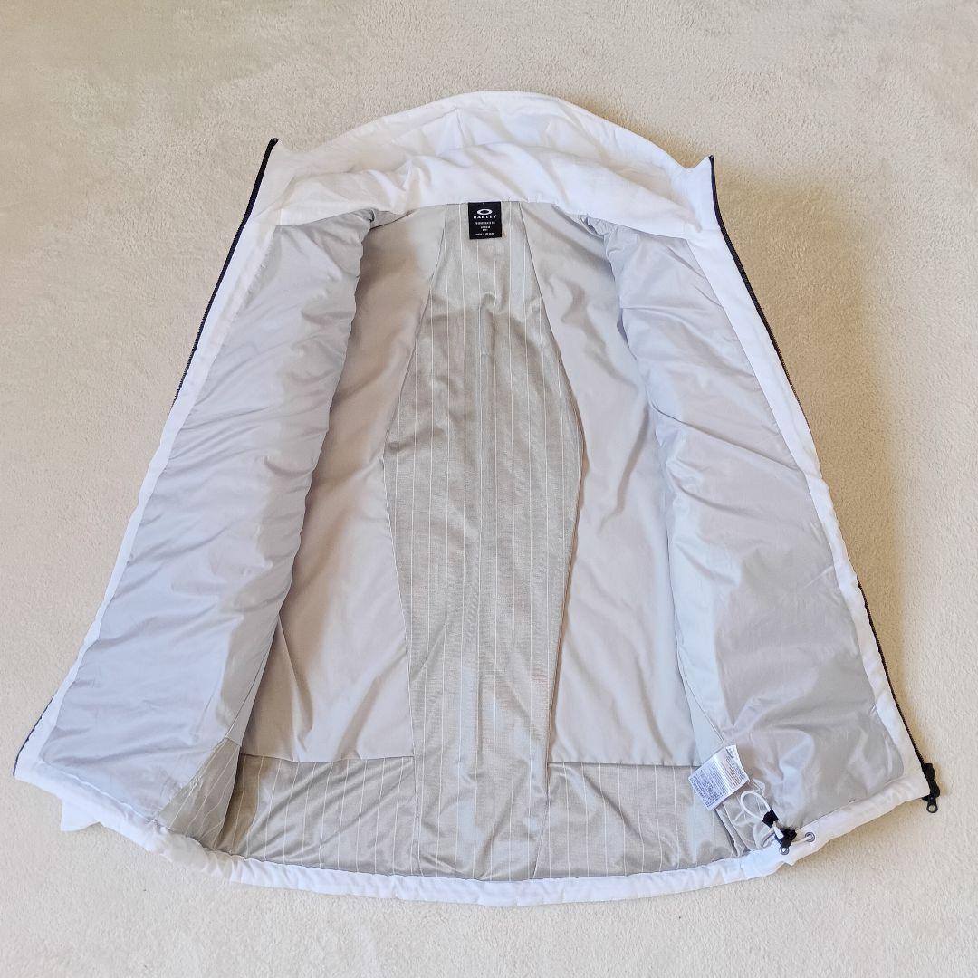 オークリー 2WAYジャケット ベスト アウター 白 L 撥水 防風 ゴルフ 春