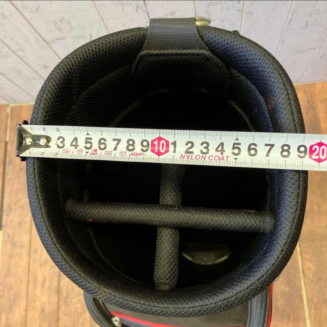 テーラーメイド TaylorMade ゴルフバッグ 黒/赤 キャディバッグ 収納