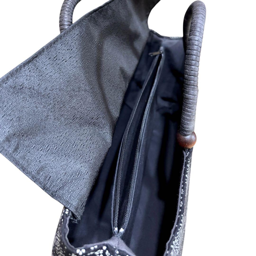 和装バッグ 印伝風 手提げ カジュアル 新品 未使用品