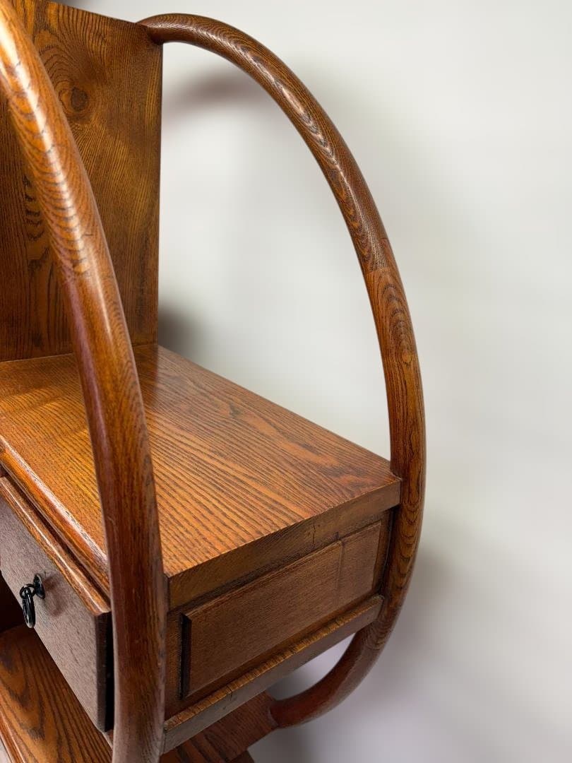 中国家具　円型　飾り棚　丸棚　シノワズリ　和風 01d108