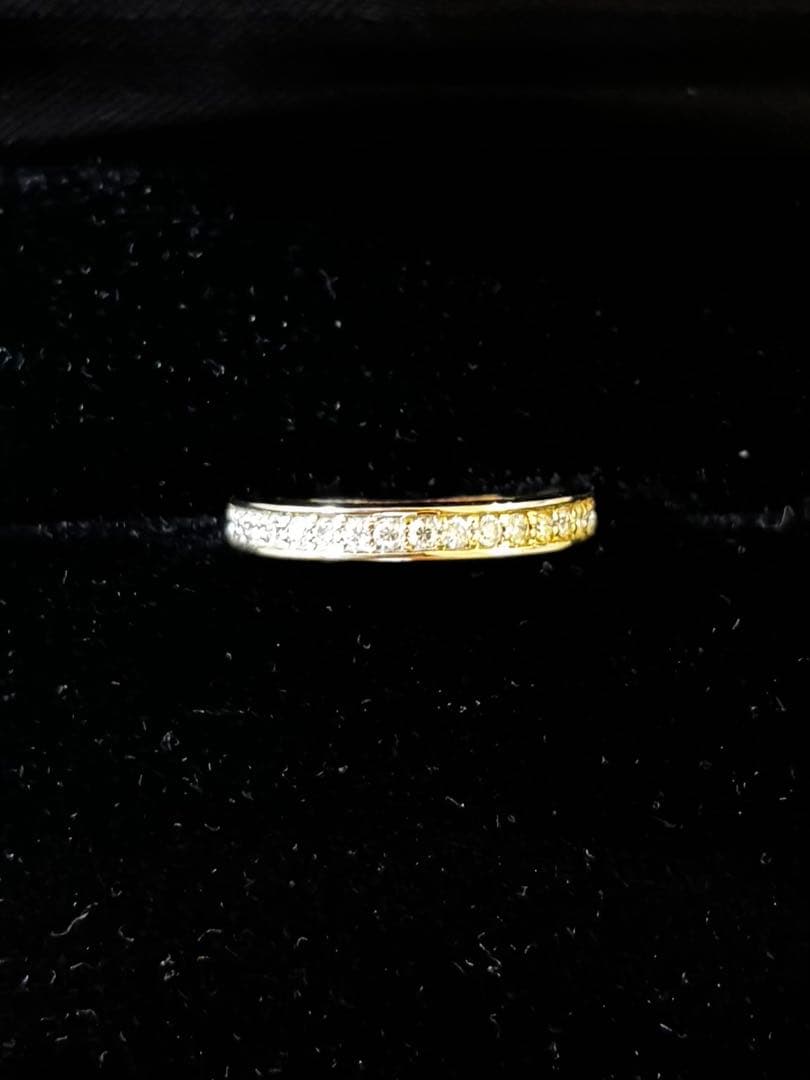 ハーフエタニティリング　0.18ct K10 YG