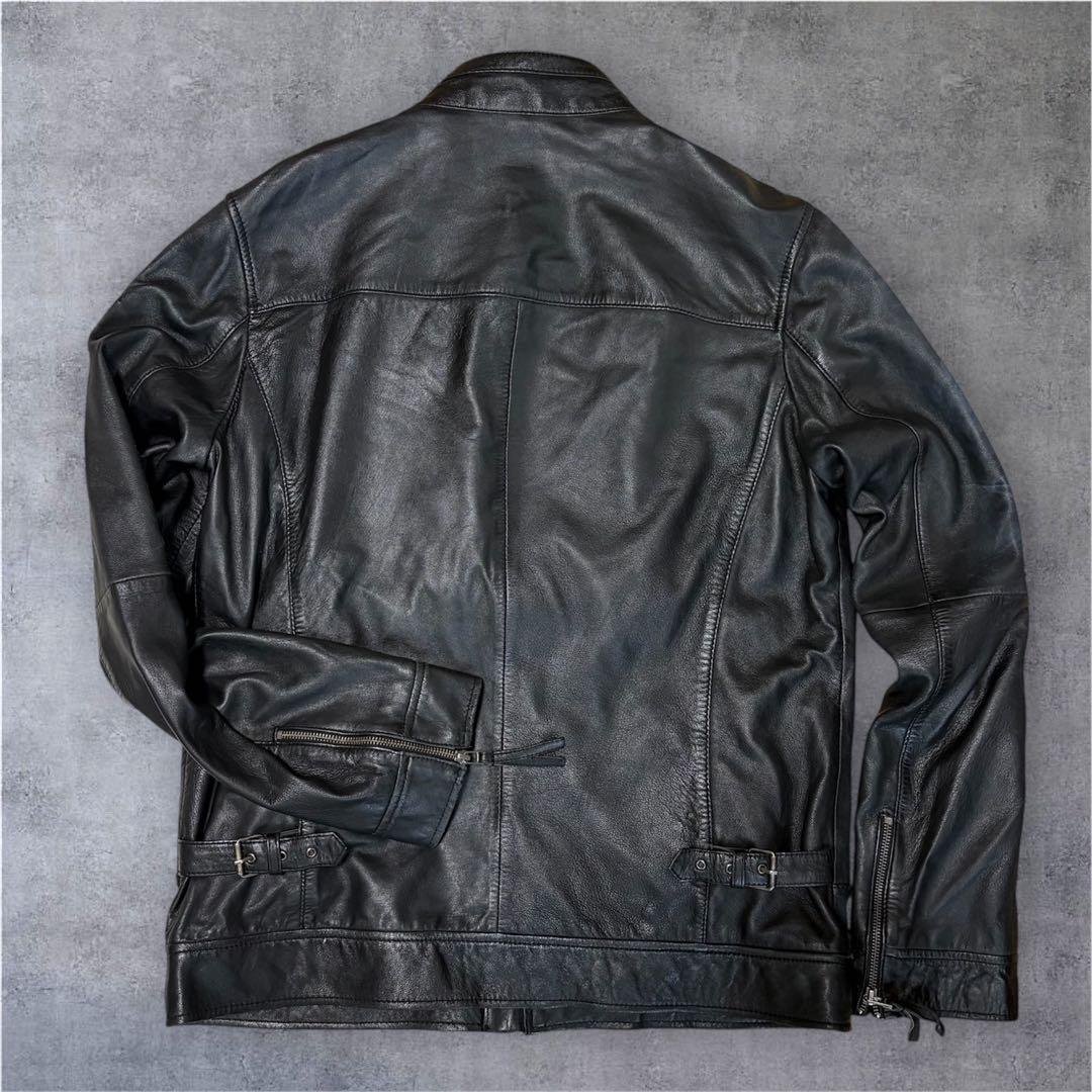 【希少】RIDEZ ライズ レザージャケット　羊革　シープスキン　3XL