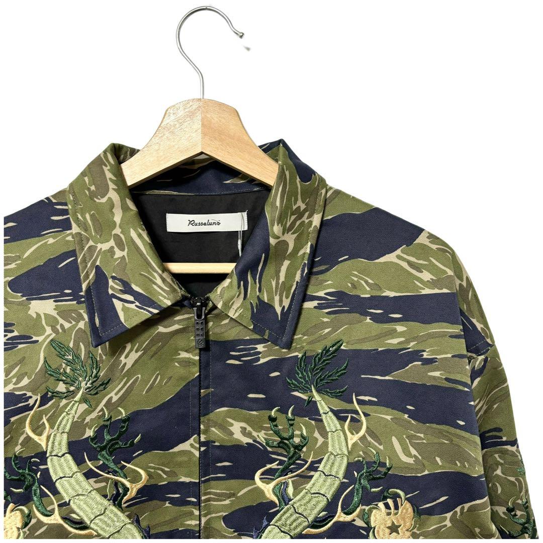 新品 ラッセルノ ゴルフ ドラゴン スーベニア ジャケット カモ XL 6