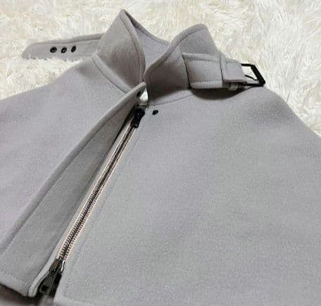 Chloe グレージュ ポンチョスタイルコート