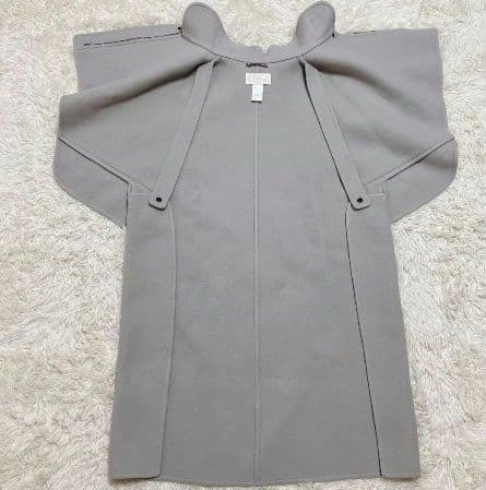 Chloe グレージュ ポンチョスタイルコート