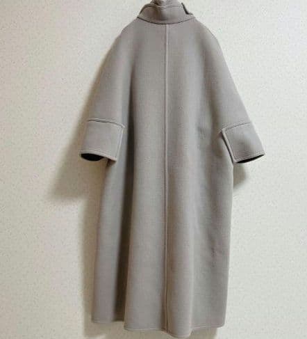 Chloe グレージュ ポンチョスタイルコート