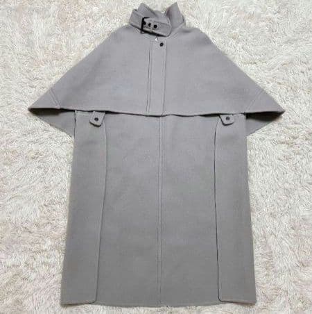 Chloe グレージュ ポンチョスタイルコート