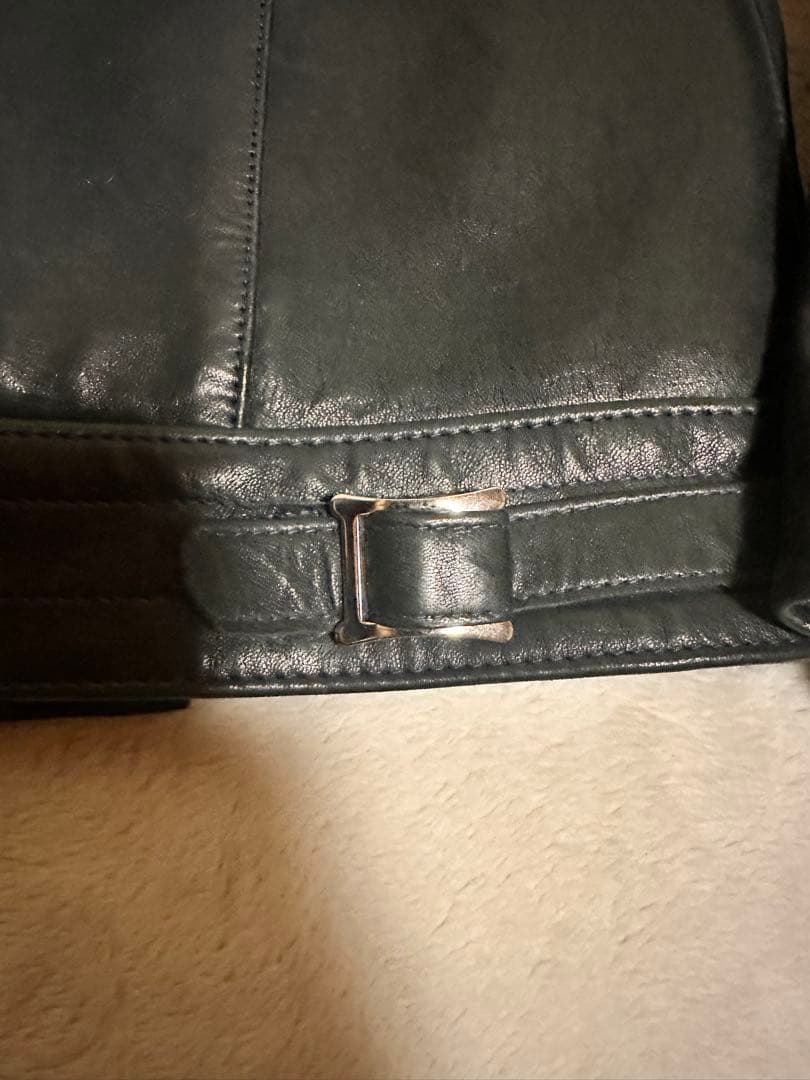 【極美品&ギャラ付】ルイスレザー　サイクロン　42 シープスキン　ダークネイビー