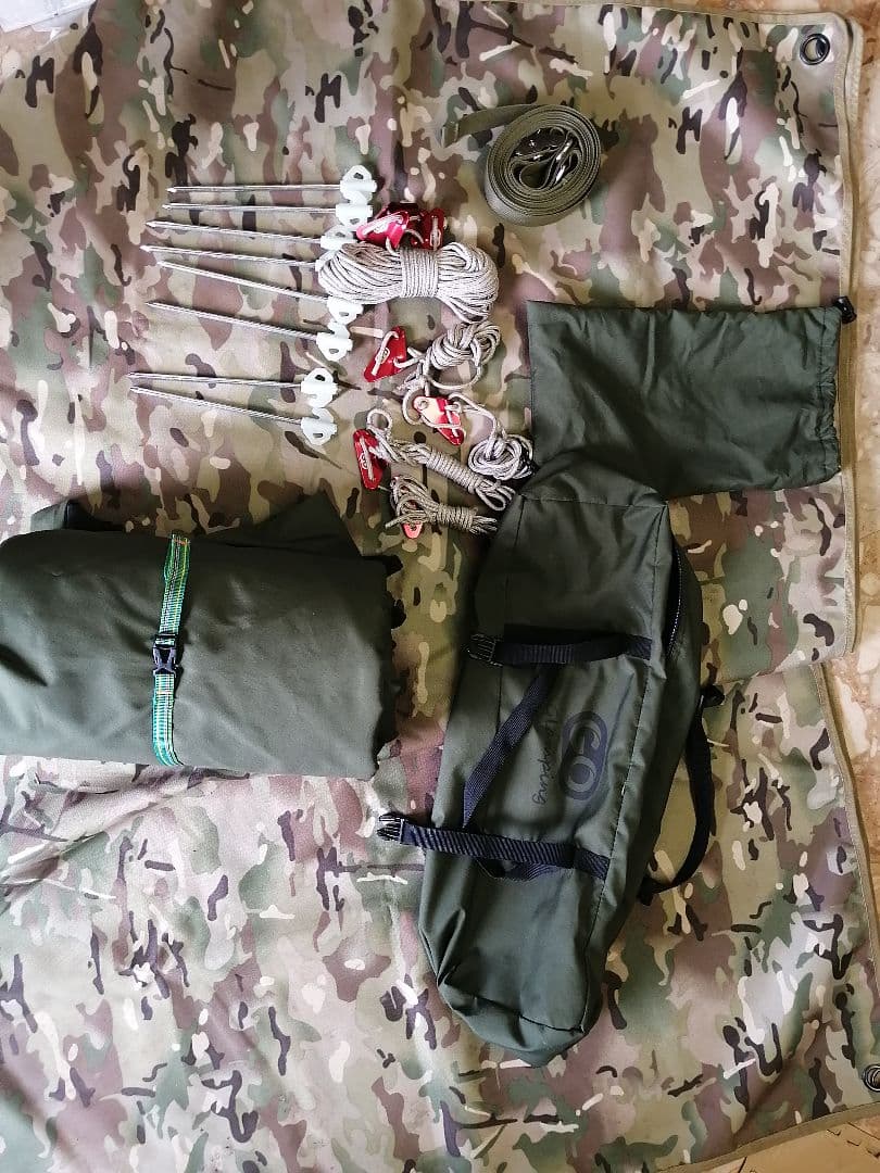 GoGlamping ゴーランピング レクタタープ 3.5m　オリーブグリーン