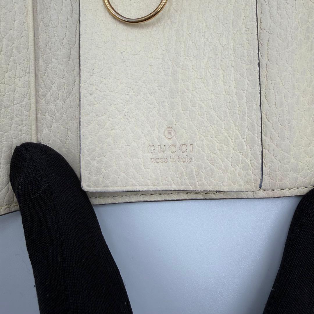【美品】GUCCI グッチ　GGマーモント GGスプリーム　レザー　キーケース