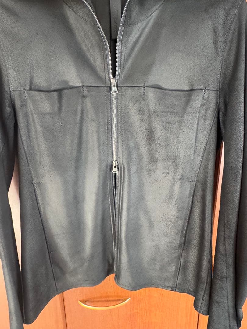 ISAMU KATAYAMA BACKLASH レザーフードジャケット　美品