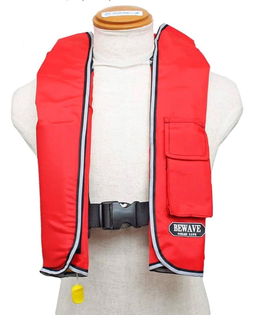 安心の桜マーク入り！命を守ろう！ライフジャケット。釣りやボートの水遊びに！