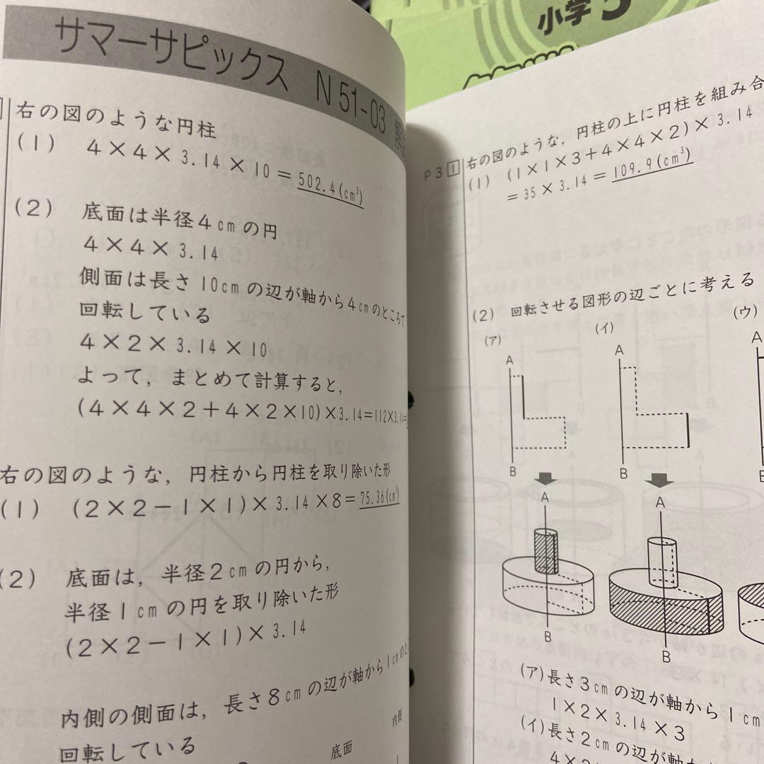 サピックス 5年 算数夏期講習 Summer sapix フルセット。(14冊)
