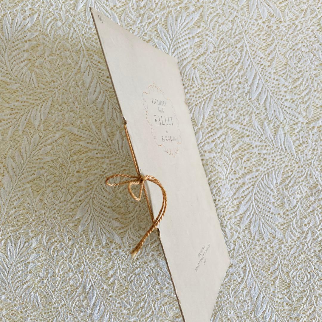 洋書　古書　希少　バレエの名場面を描いた優雅な画集　1945年　美しい水彩画♡