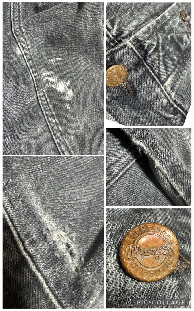 ビッグサイズXL Wrangler 90s 先染めブラック トラッカージャケット