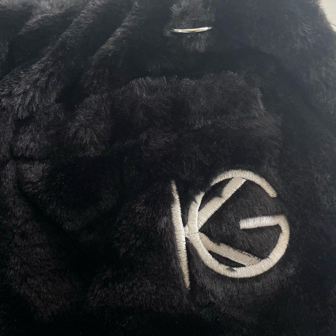 新品タグ付き キスオンザグリーン ファー 上下セット セットアップ ブラック