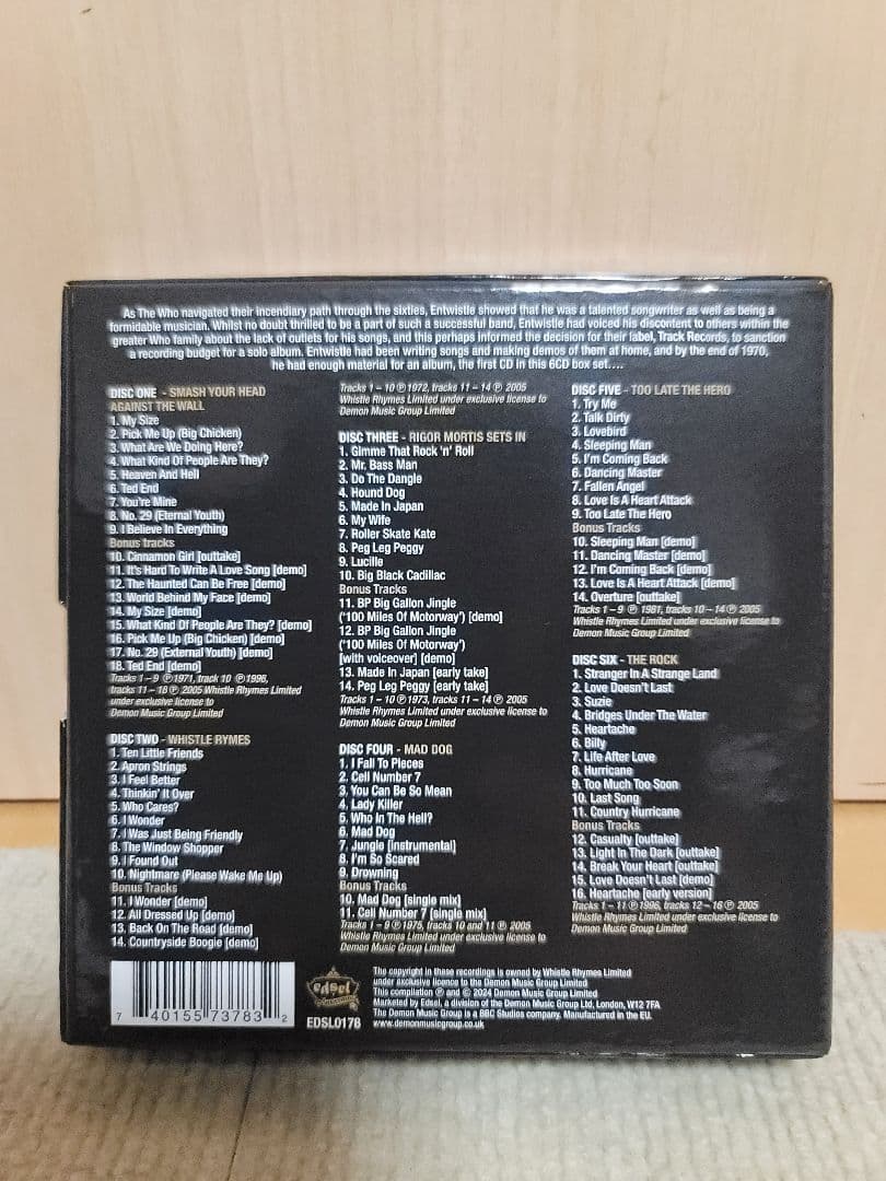 【6枚組】ジョン・エントウィッスル /The Ox Box Set