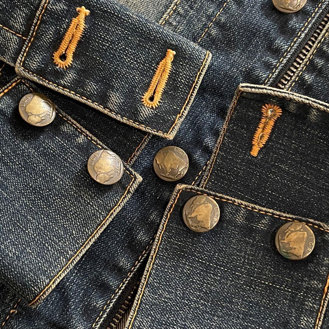 名作　LGB　デニムジャケット　HYDE着用　インディゴ　2way ダメージ加工