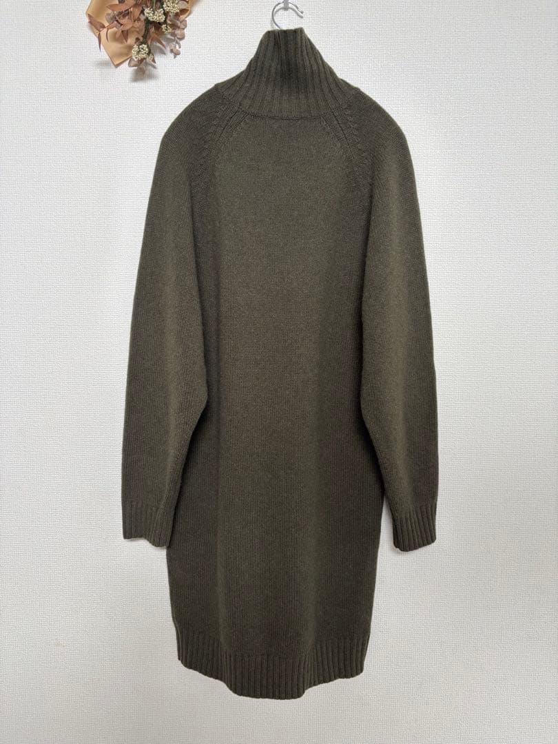 ポロラルフローレン ウールカシミヤ ニットワンピース　カーキ ダークグリーン　ｓ