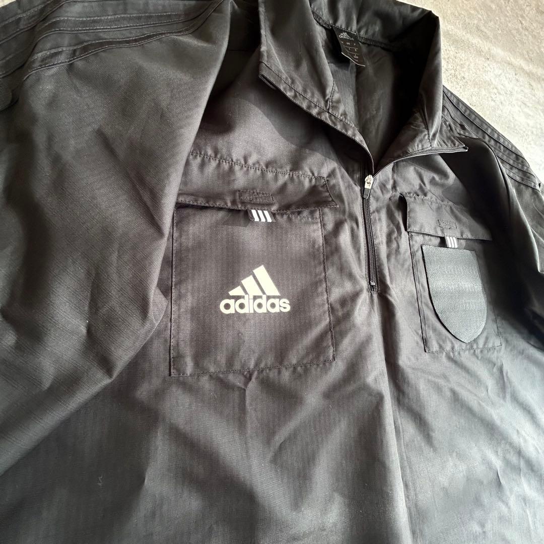 アディダス 審判服 長袖 ナイロン レフェリー ロングスリーブ ピステ