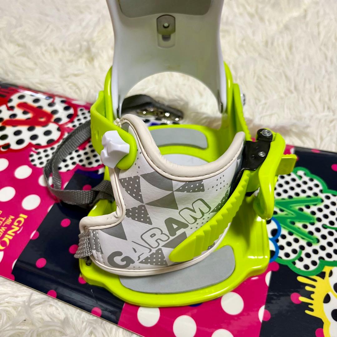 【極美品】IGNIO ジュニア用スノーボード 90cm ビンディングセット