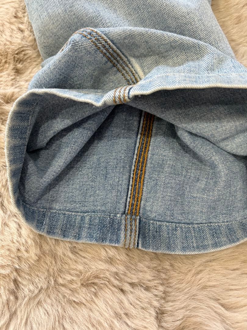 希少 90s Lightning bolt ワイドデニム ペインターパンツ　古着