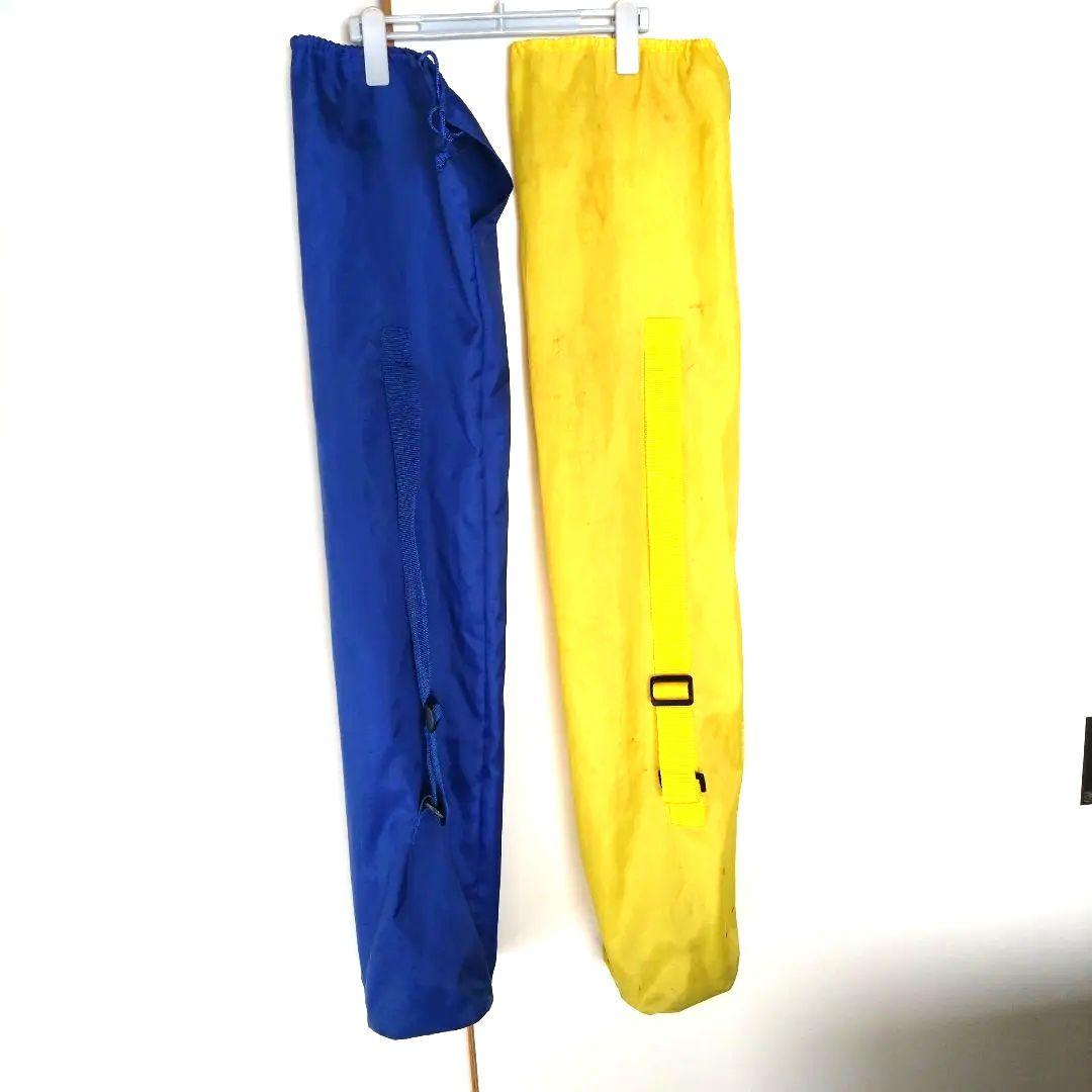 THE　NORTH　FACE　チェア90年代　ブルー＆イエロー2脚セット