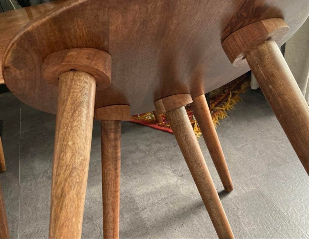 ZARA  ベベルウッド サイドテーブル ネストテーブル ローテーブル