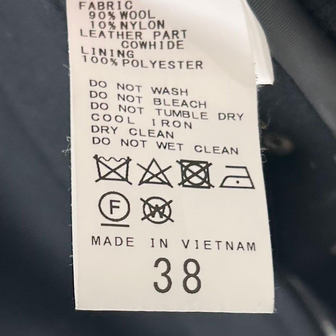 FRAMeWORK メルトンダッフルポンチョコート　ブラック