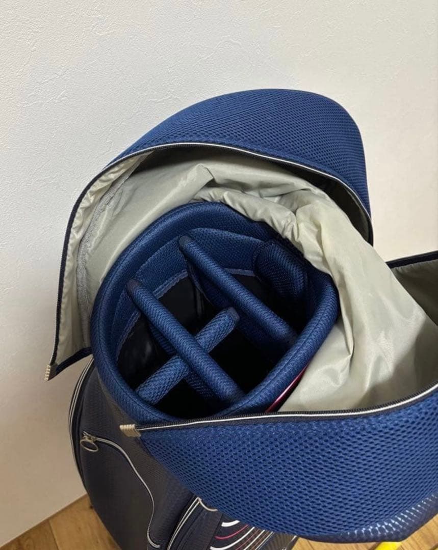 【美品】adidas ゴルフバッグ レディース ネイビー