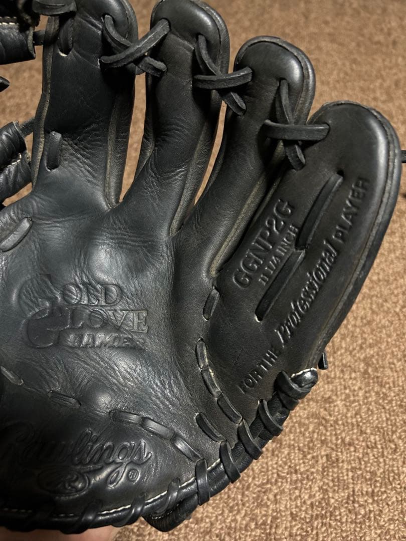 日本未発売　USA Rawlings 軟式一般グローブ 黒 レザー