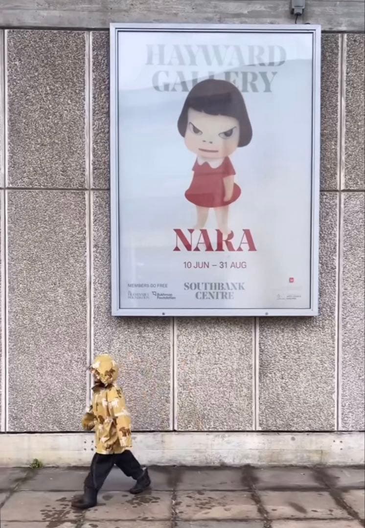 【レア】奈良美智展　海外ポスター② 5070サイズ　Yoshitomo Nara