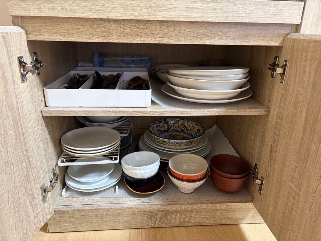 【2/20までの引渡限定】LOWYA オーブンレンジ収納カウンター オーク