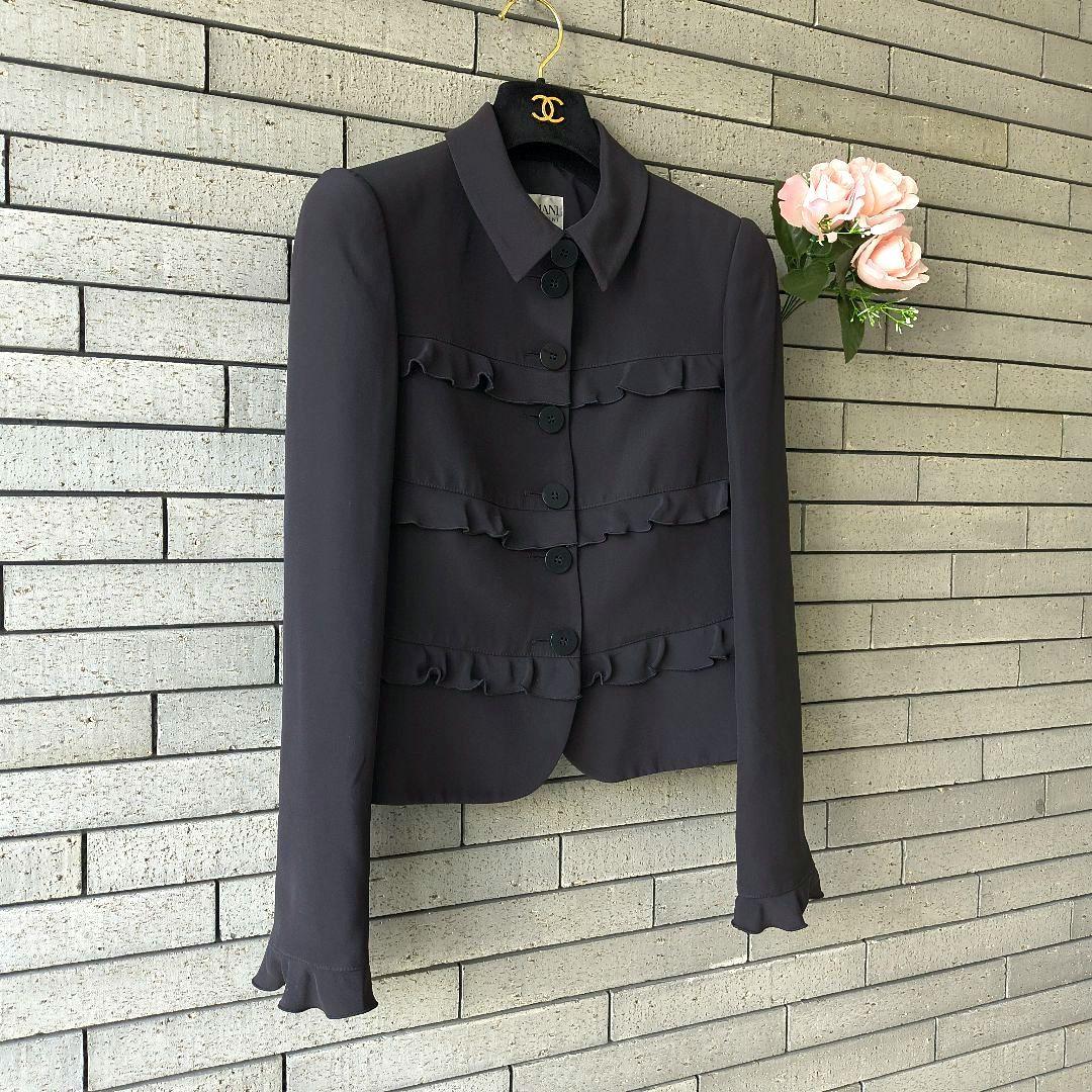 ❤【アルマーニ コレッツィオーニ】✨美品　ジャケット　卒業式　入学式　紺　M