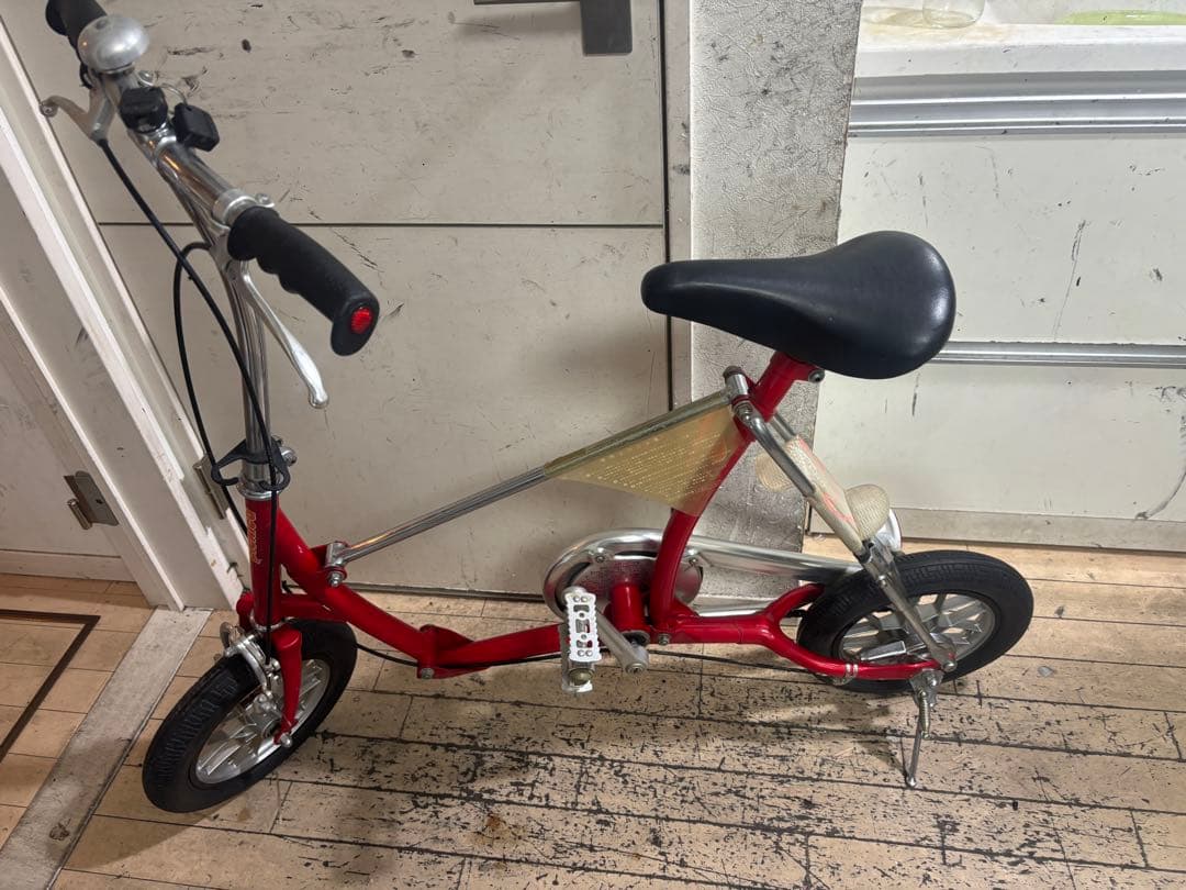 BRIDGESTONEワンタッチpicnica 折りたたみ自転車 レッド