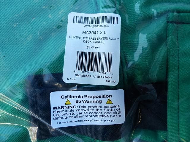 米軍 NAVY デッキクルー ライフプリザーバー ベスト 緑　Ｌ MK-1　04