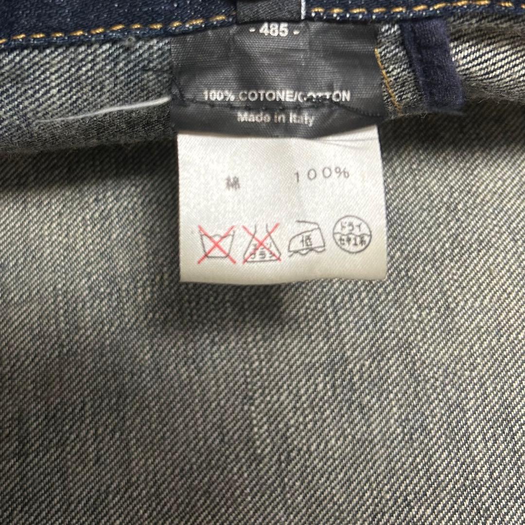 【美品】GUCCI デニムジャケット　イタリア製　サイズ48 濃紺　Gジャン