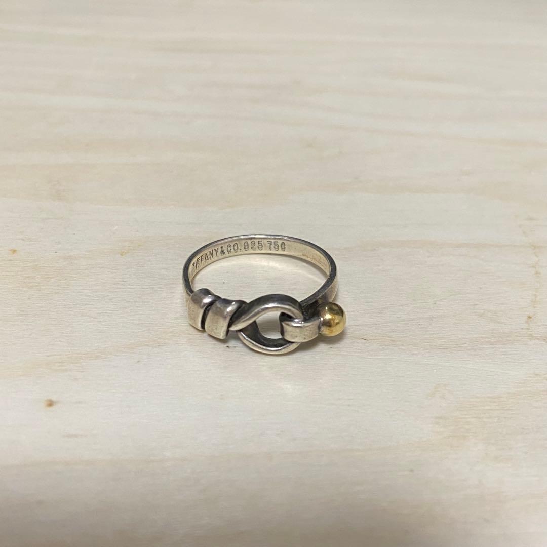 オールドティファニー 925/720フック&アイ リング